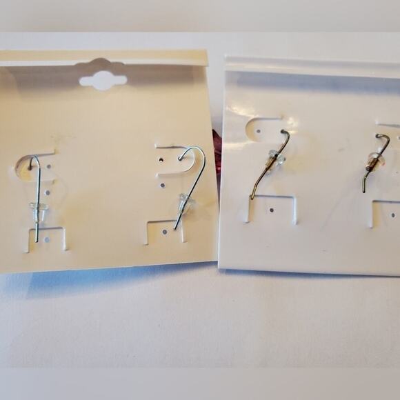 Bundle of Treska art deco dangle drop bead-like French wire earrings - Picture 4 of 4